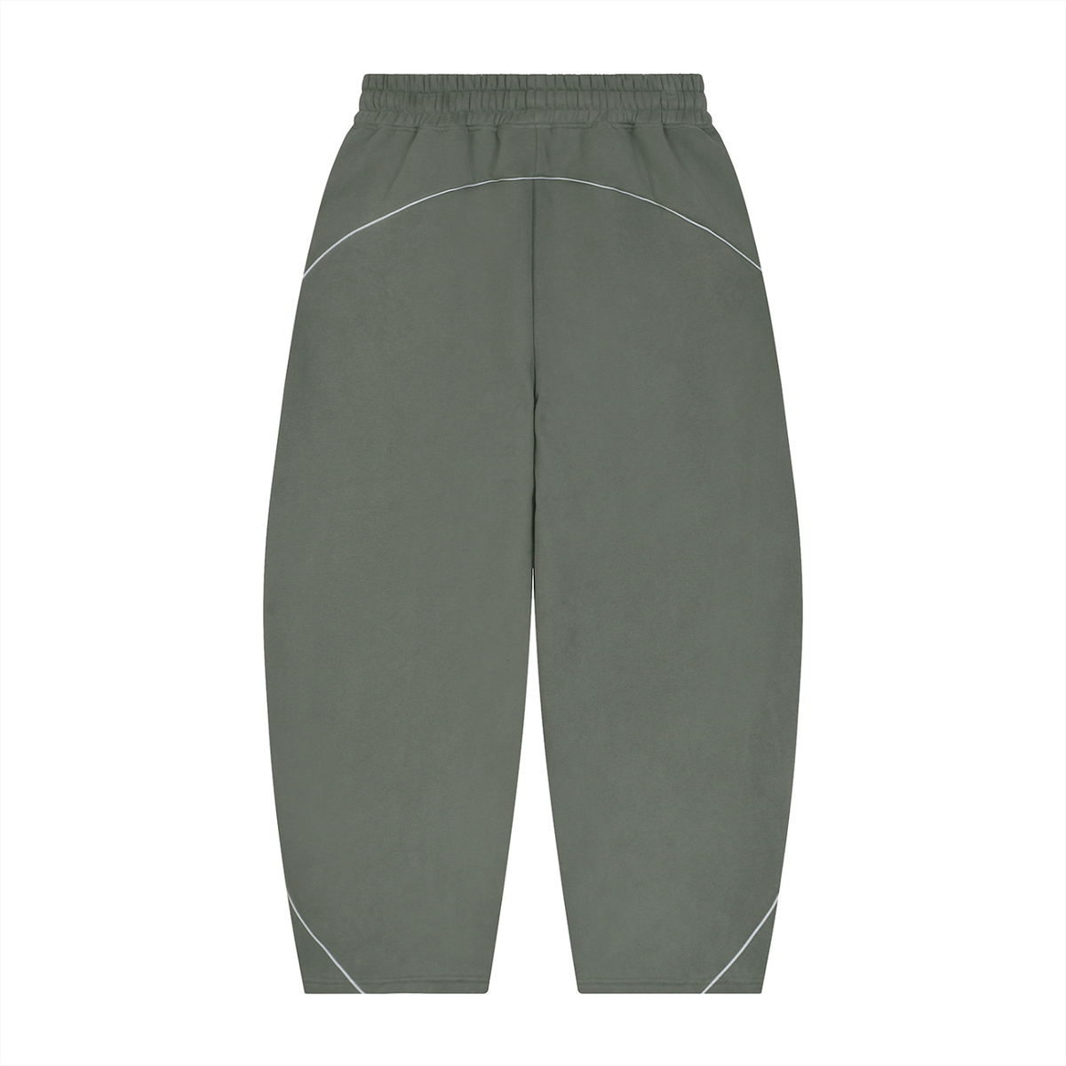 Essential Piping Barrel Leg Sweatpants, unisex streetwear, view 5
