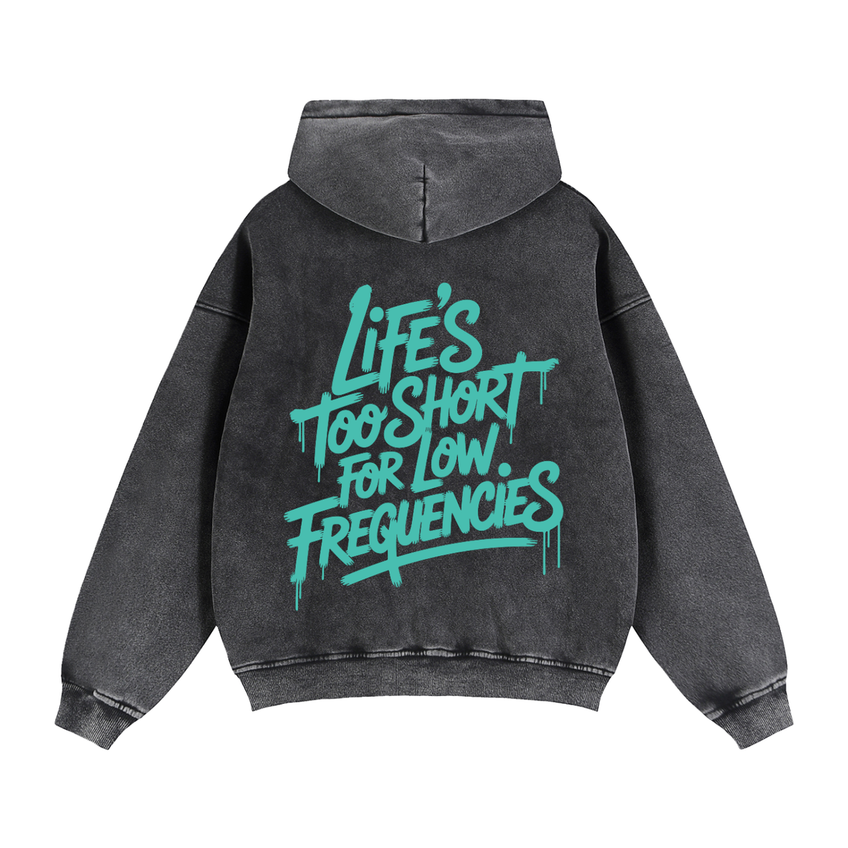 Low Frequencies Zip-Through Hoodie, unisex streetwear, view 4