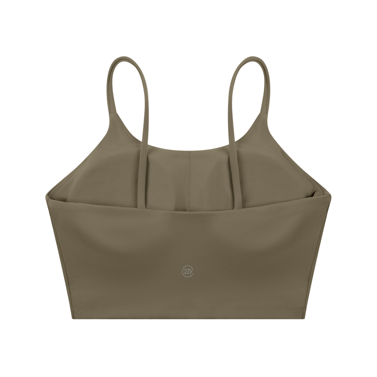 Tandem Spaghetti Strap Sports Bra in Gray Coffee, women's activewear