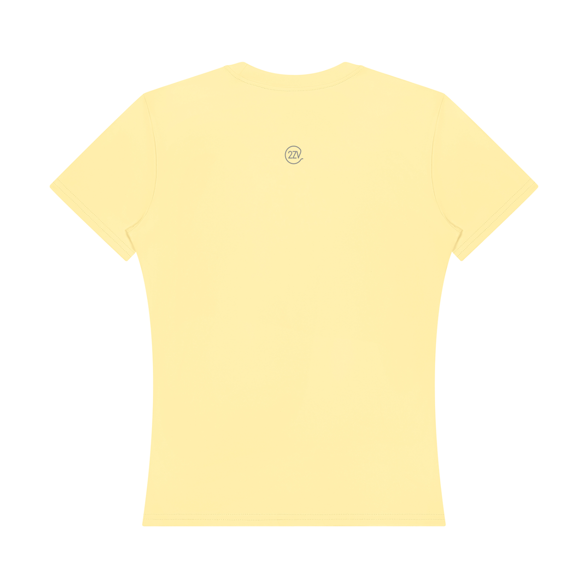 Stride Fitted Training Tee in Light Yellow, women's activewear