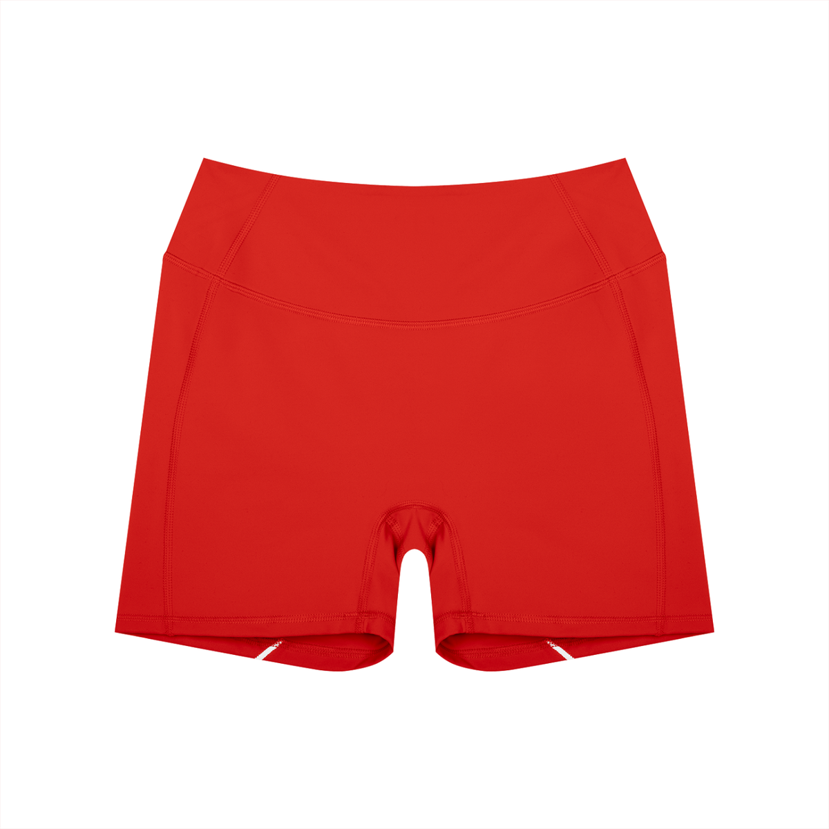 Stride High-Rise Biker Shorts in Red, women's activewear