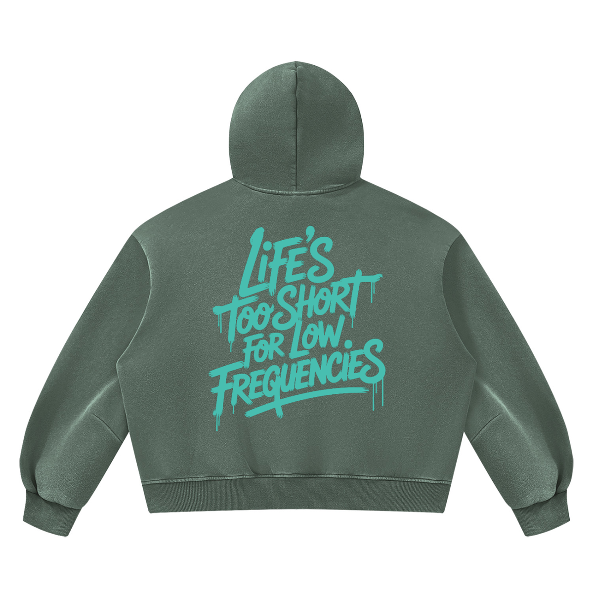 Low Frequencies Vintage Wash Hoodie, unisex streetwear, view 12