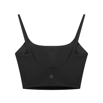 Tandem Essential Sports Bra in Black, women's activewear
