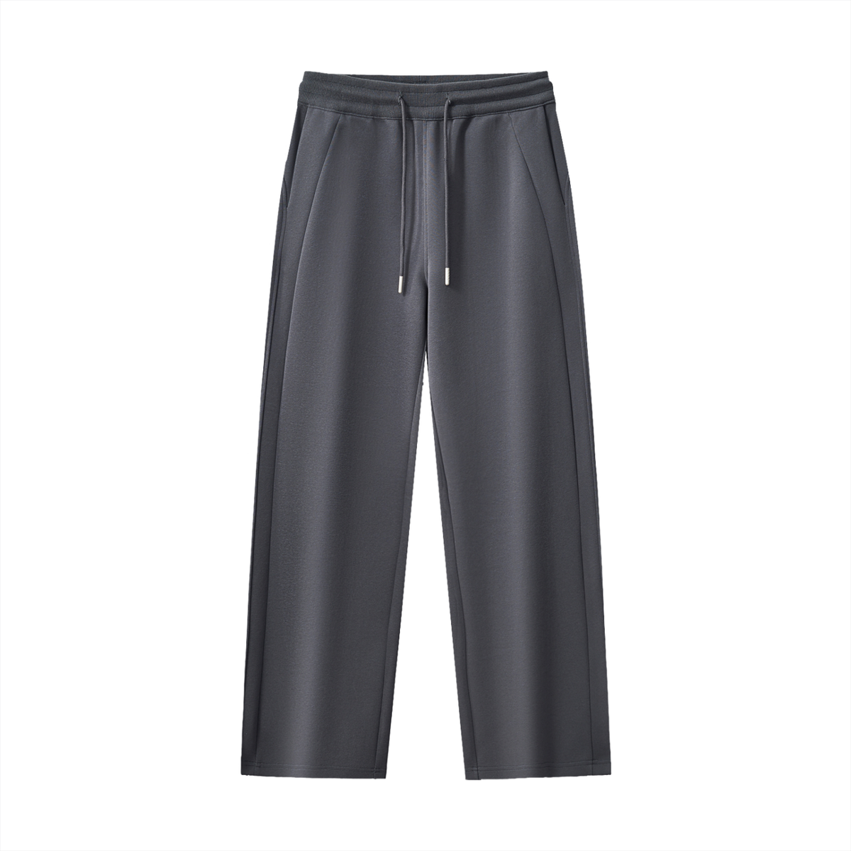 Strong Women Set Straight-Leg Sweatpants in Charcoal Gray, women's streetwear