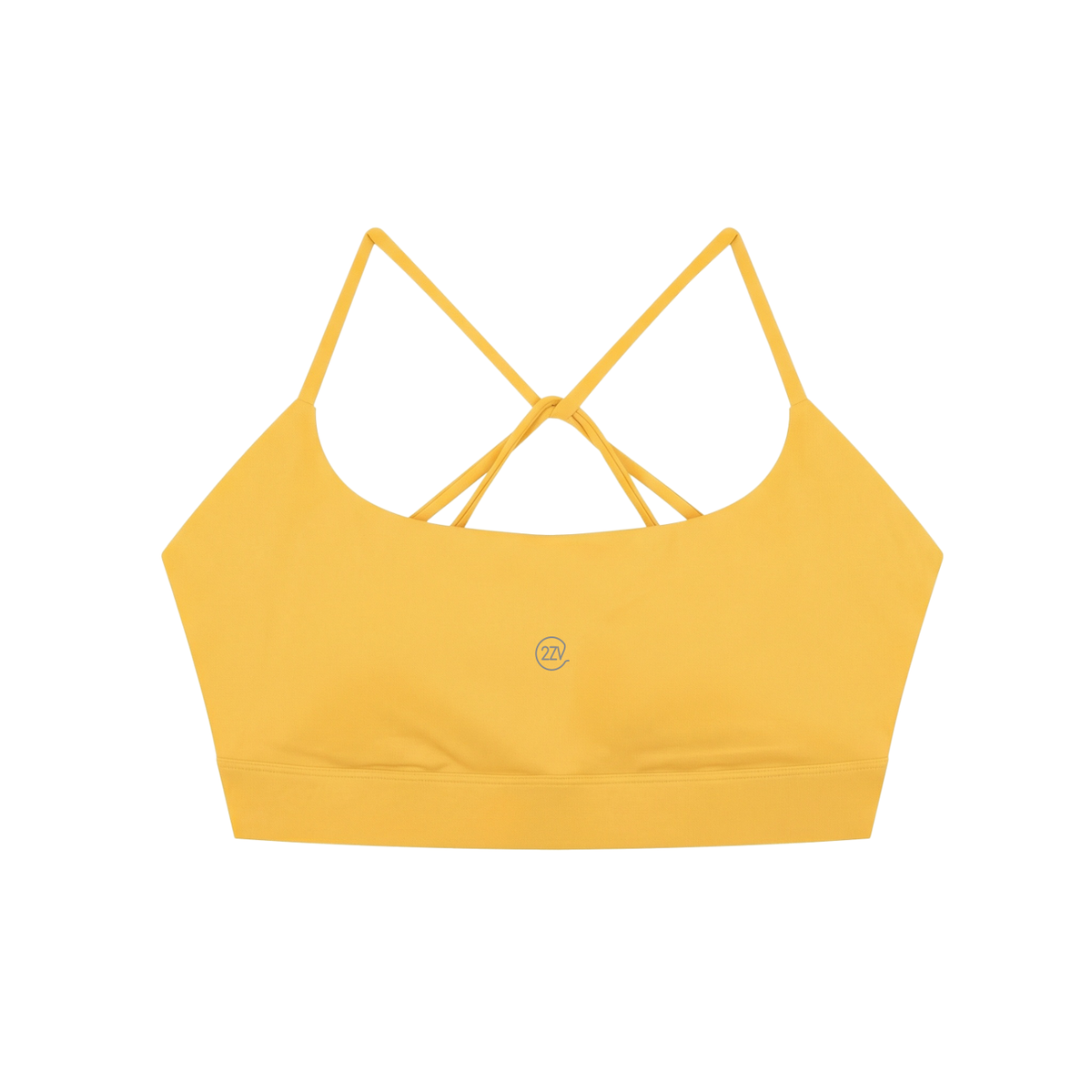 Tandem Strappy Back Sports Bra in Yellow, women's activewear