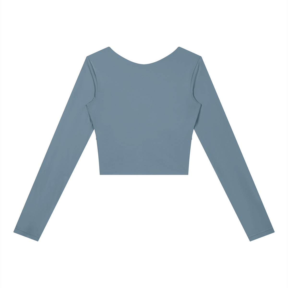 Block Long-Sleeve Crop Top, women's activewear, view 7