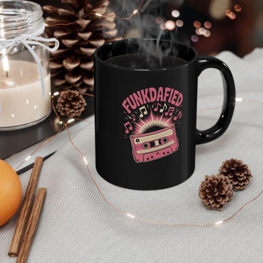 Funkdafied Cassette Mug | Retro Music Lover Gift | Personalized Coffee Cup | Fun Home Decor | Musician's Favorite