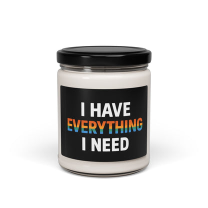 Scented Soy Candle, Inspirational Candle for Home Decor, Relaxation Gift, Self-Care Supplies, Mindfulness Candle, Aromatherapy