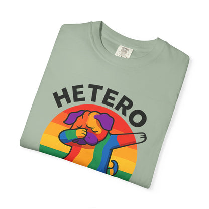 Colorful Unisex Graphic T-Shirt with Hetero Flexible Dog Design