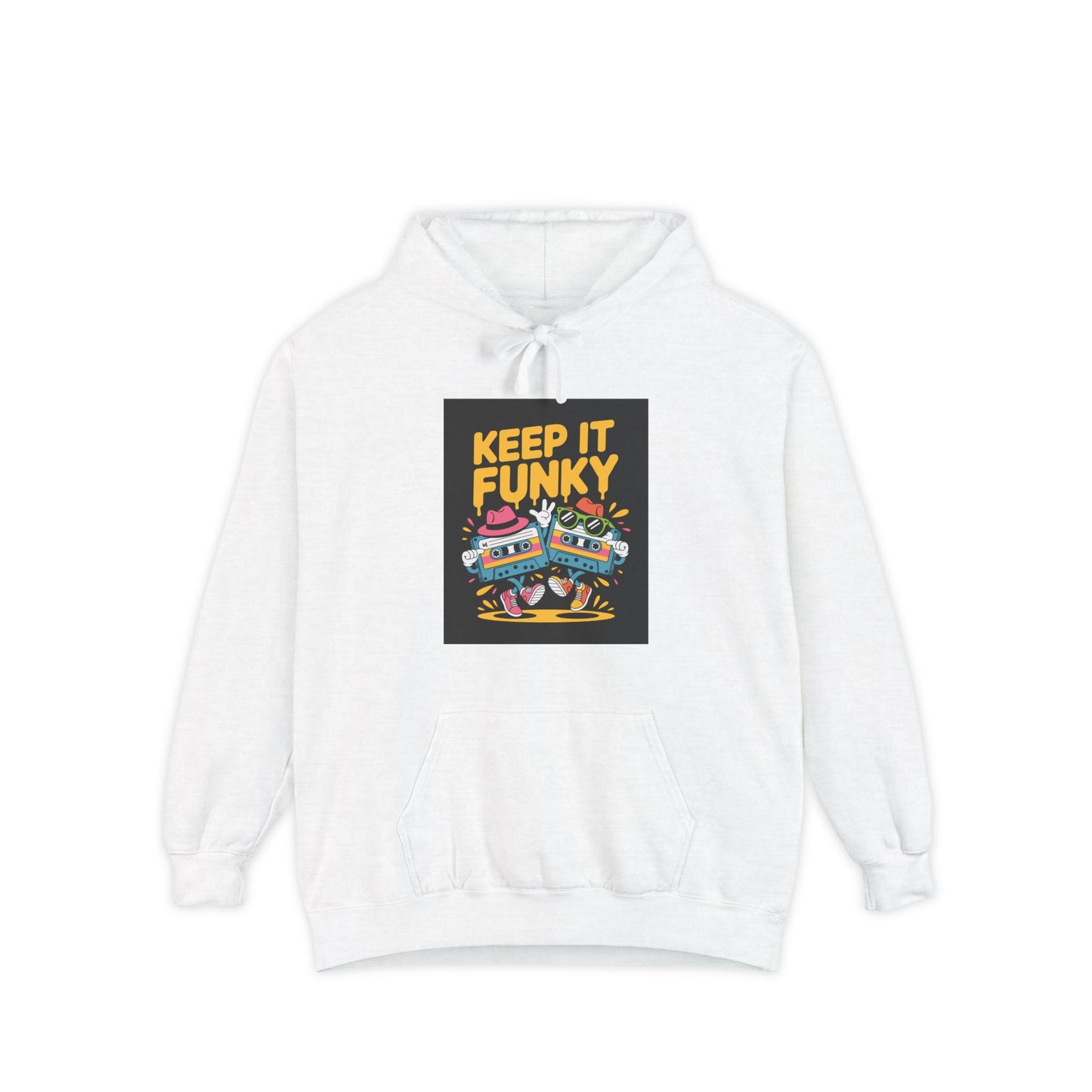 Funky Graphic Hoodie - Keep It Funky, Unisex Sweatshirt, Trendy Casual Wear, Gift for Music Lovers, Festival Hoodie