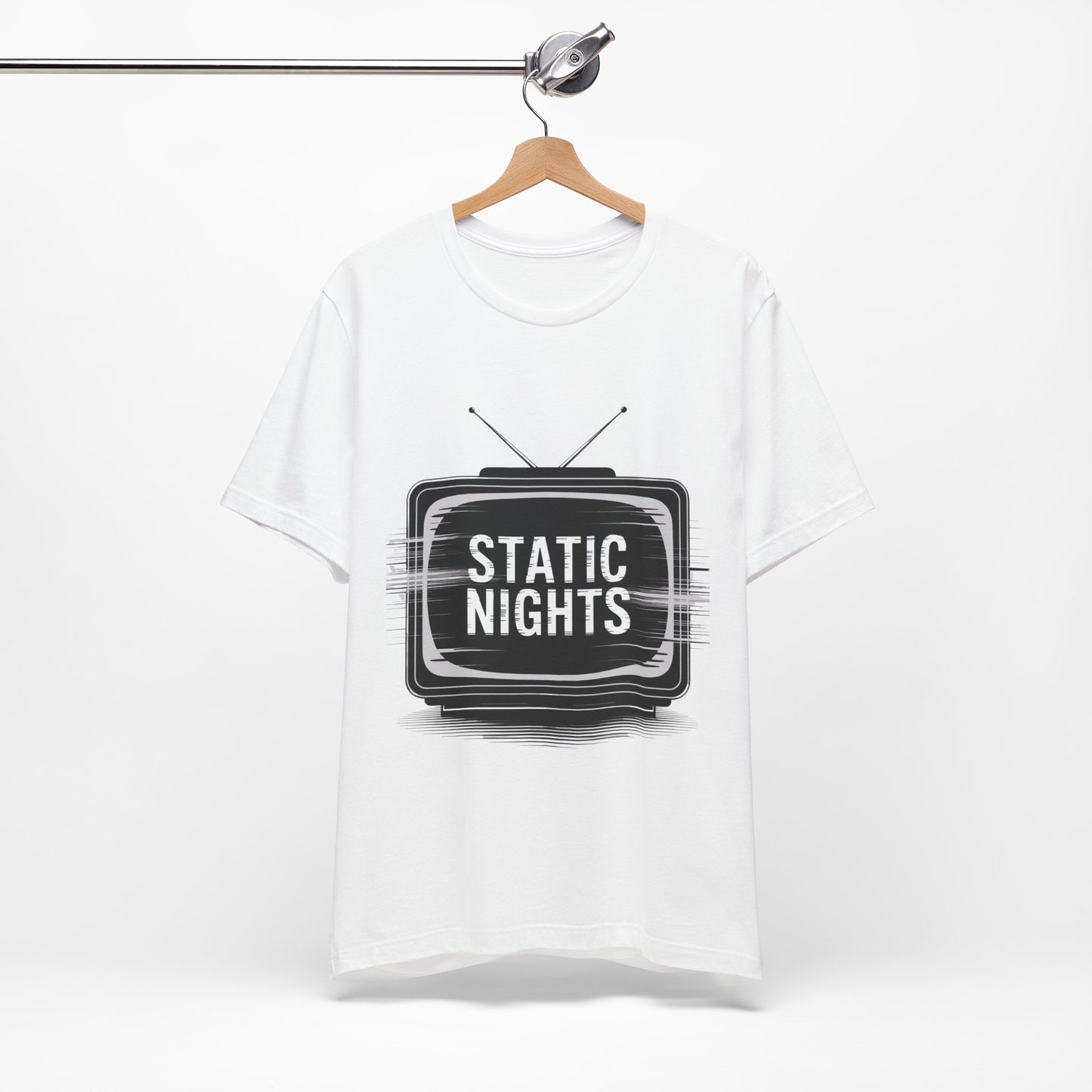 Static Nights Retro TV Unisex Tee