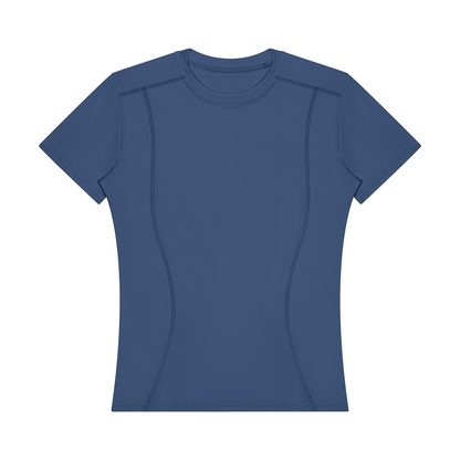 Stride Fitted Training Tee, women's activewear, view 13