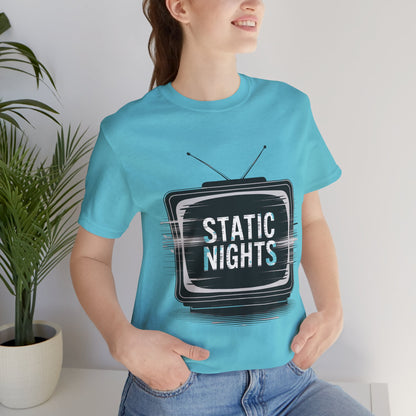 Static Nights Retro TV Unisex Tee