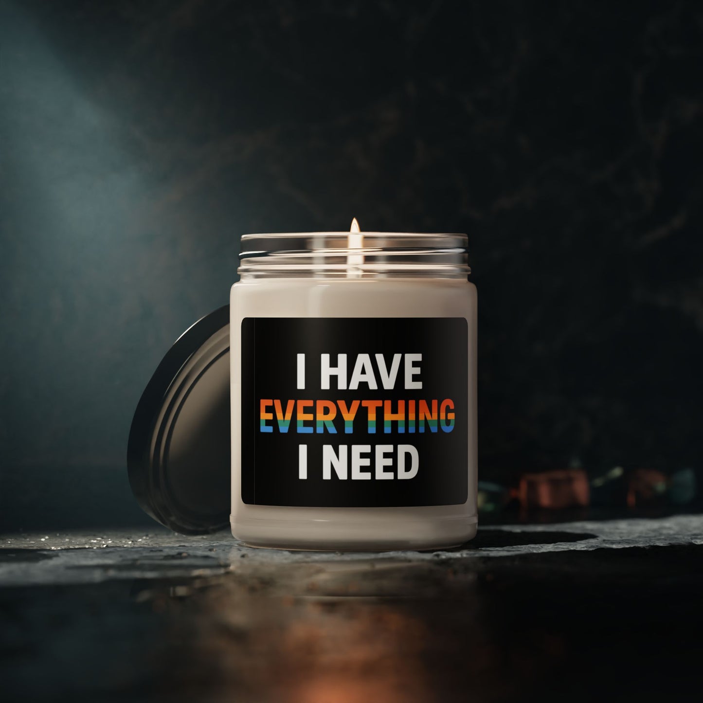 Scented Soy Candle, Inspirational Candle for Home Decor, Relaxation Gift, Self-Care Supplies, Mindfulness Candle, Aromatherapy