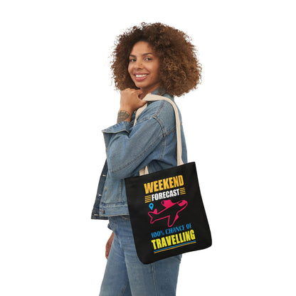 Weekend Travel Canvas Tote Bag, Stylish Travel Essential, Perfect for Adventurers, Gift for Travelers, Summer Vacation