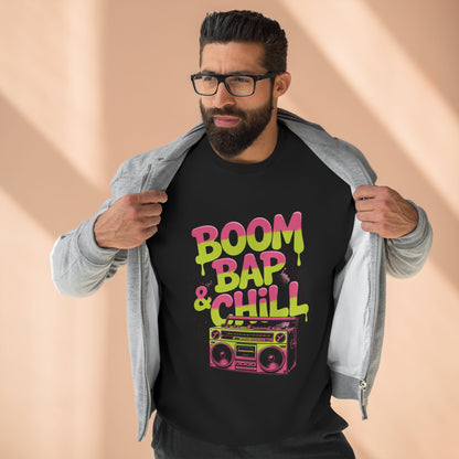Retro Boombox Sweatshirt, Unisex Crewneck, Chill Vibes, Perfect Gift, Music Lover Apparel, Hip Hop Sweatshirt