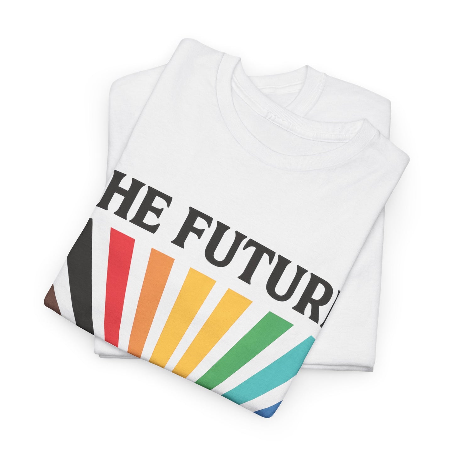 Inclusive Future Unisex Heavy Cotton Tee, Rainbow Shirt, Equality Advocate Tee, Social Justice Apparel, Gifts for Activists