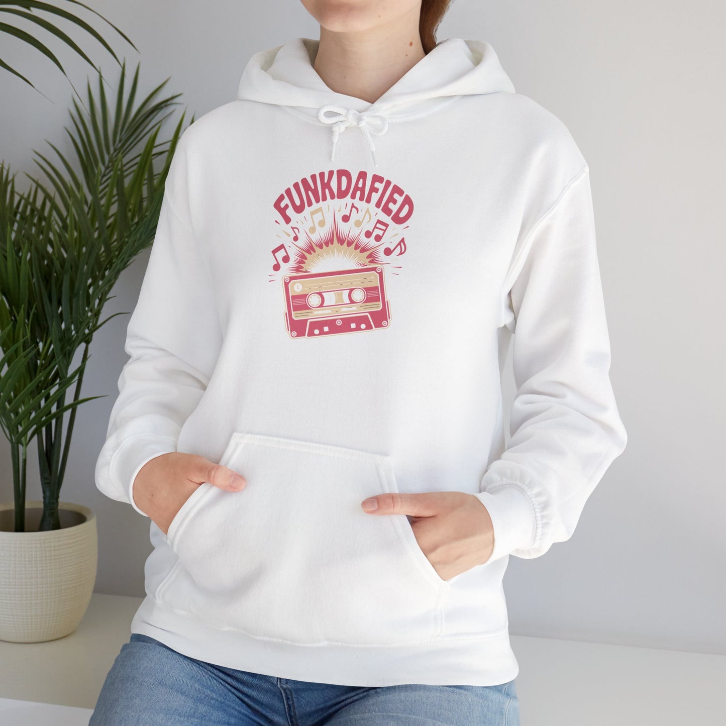 Funkdafied Hoodie with Retro Vibe, Unisex Sweatshirt for Music Lovers, Perfect for Gifting, Cozy Casual Wear, Fun for Festivals