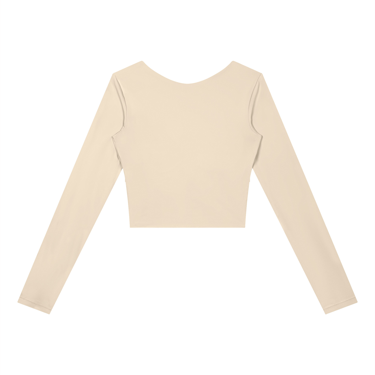 Block Long-Sleeve Crop Top, women's activewear, view 3