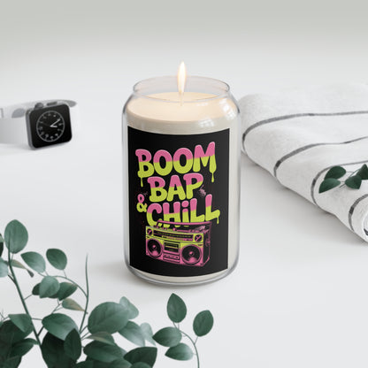 Cool Retro Scented Soy Candle, Boom Bap & Chill Vibe, Unique Gift for Music Lovers, Home Decor, Relaxation