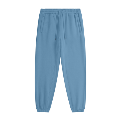 Essential Heavyweight Fleece Joggers in Medium Blue, unisex streetwear