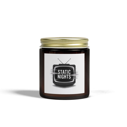 Static Nights Scented Candle - Cozy Home Decor, Relaxing Gift, Aromatherapy Candle, USB TV Vibe, Modern Home Fragrance