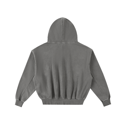I Can Do Hard Things Frayed Wash Hoodie, unisex streetwear, view 3