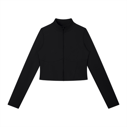 Block Panelled Zip Jacket, women's activewear, view 2