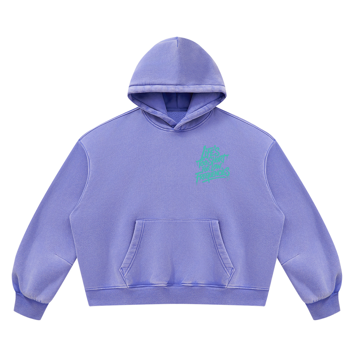 Low Frequencies Vintage Wash Hoodie in Purple, unisex streetwear