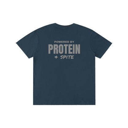 Powered by Protein & Spite funny gym t-shirt, unisex, view 13