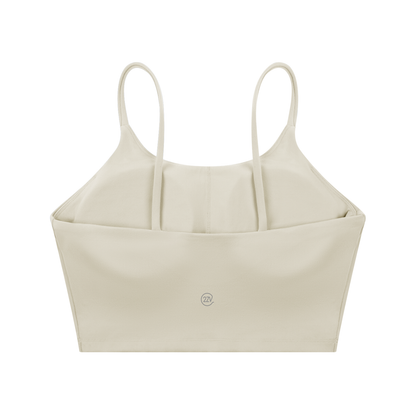 Tandem Spaghetti Strap Sports Bra in Light Gray, women's activewear