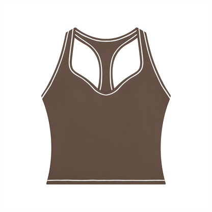 Stride Topstitch Crop Tank, women's activewear, view 9