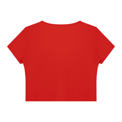 Stride Square-Neck Crop Tee, women's activewear