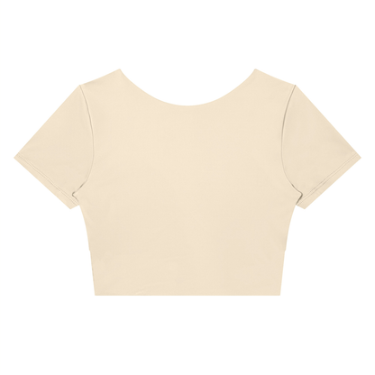 Block Short-Sleeve Crop Top, women's activewear, view 3