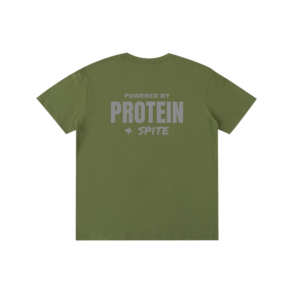 Powered by Protein & Spite funny gym t-shirt, unisex, view 10