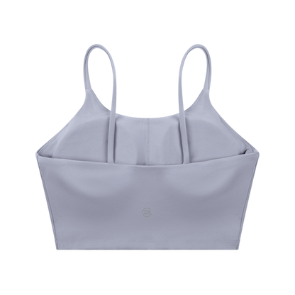 Tandem Spaghetti Strap Sports Bra in Light Purple, women's activewear