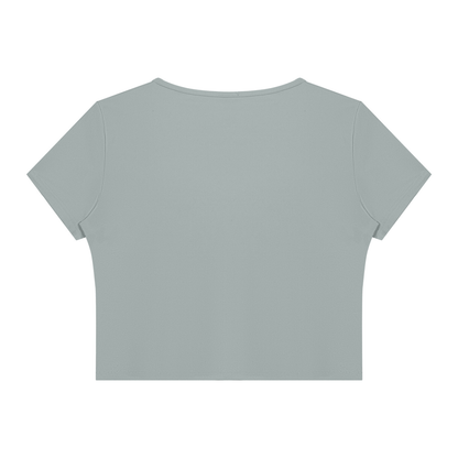 Stride Square-Neck Crop Tee, women's activewear, view 3
