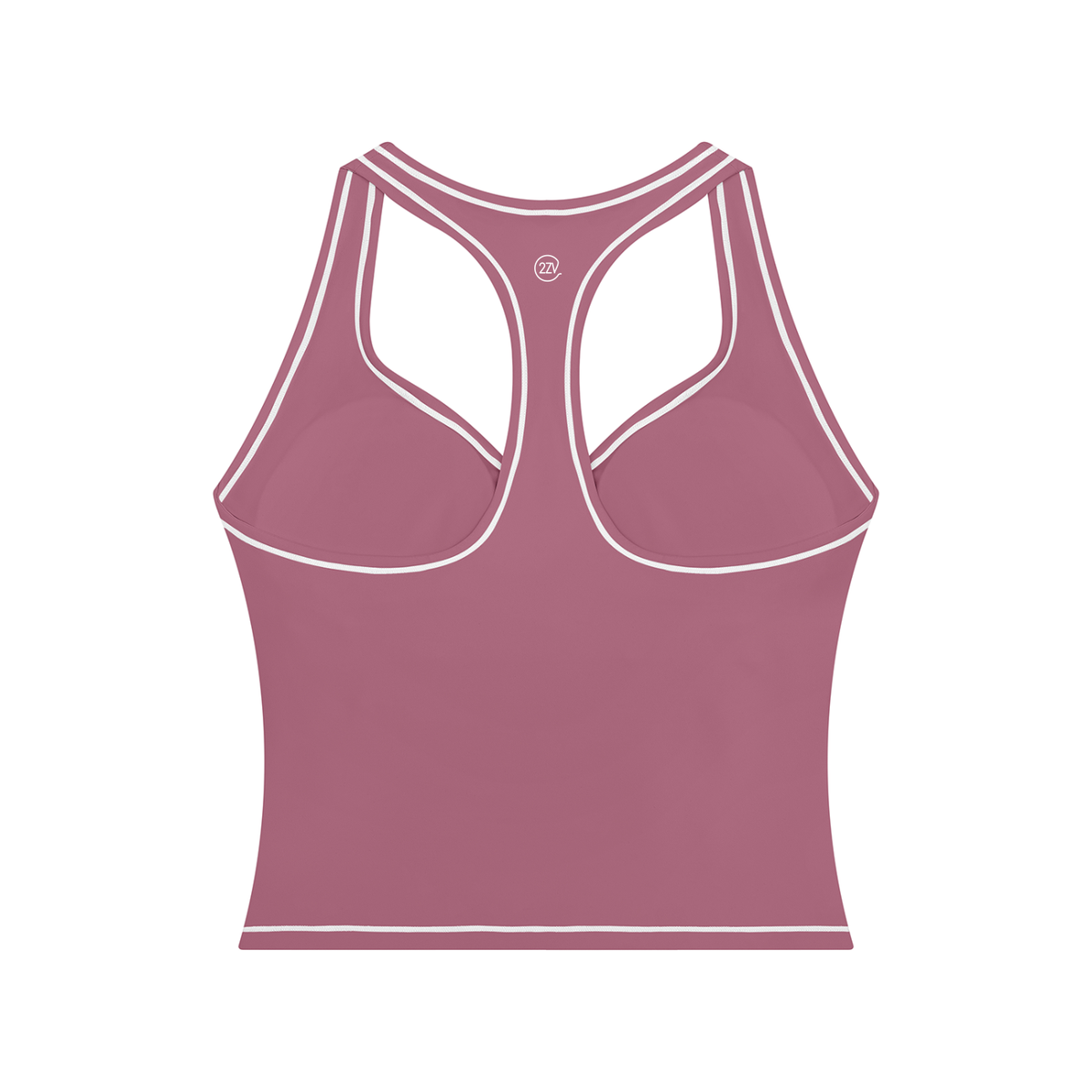 Stride Topstitch Crop Tank in Purple, women's activewear
