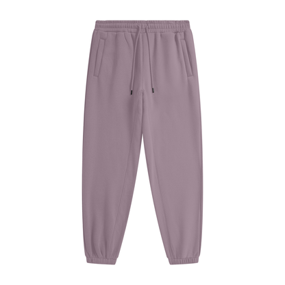 Essential Heavyweight Fleece Joggers in Ash Purple, unisex streetwear