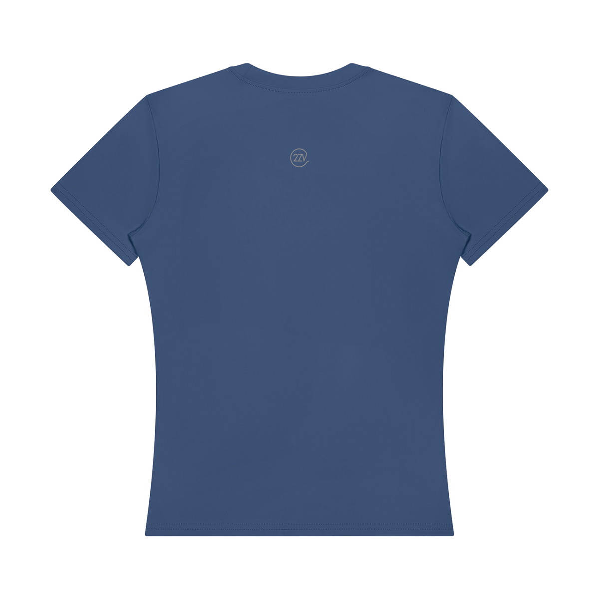 Stride Fitted Training Tee in Navy Blue, women's activewear