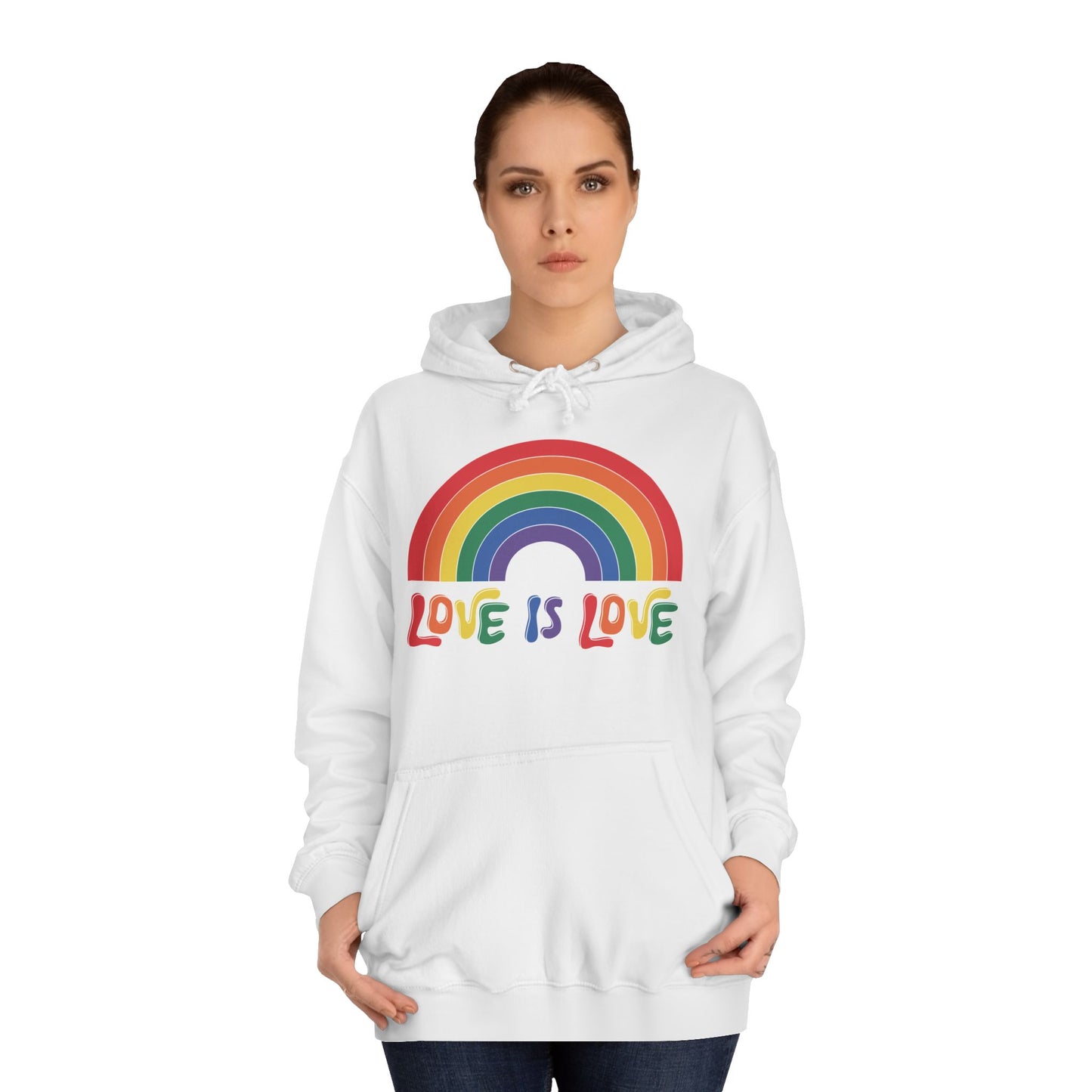 Rainbow Love Is Love Unisex Hoodie