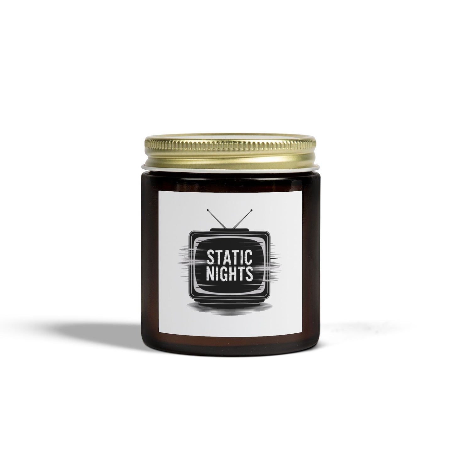 Static Nights Scented Candle - Cozy Home Decor, Relaxing Gift, Aromatherapy Candle, USB TV Vibe, Modern Home Fragrance