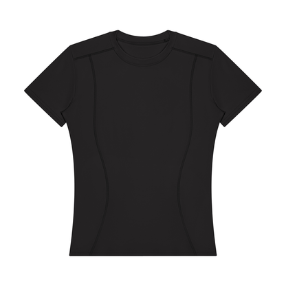Stride Fitted Training Tee, women's activewear, view 3