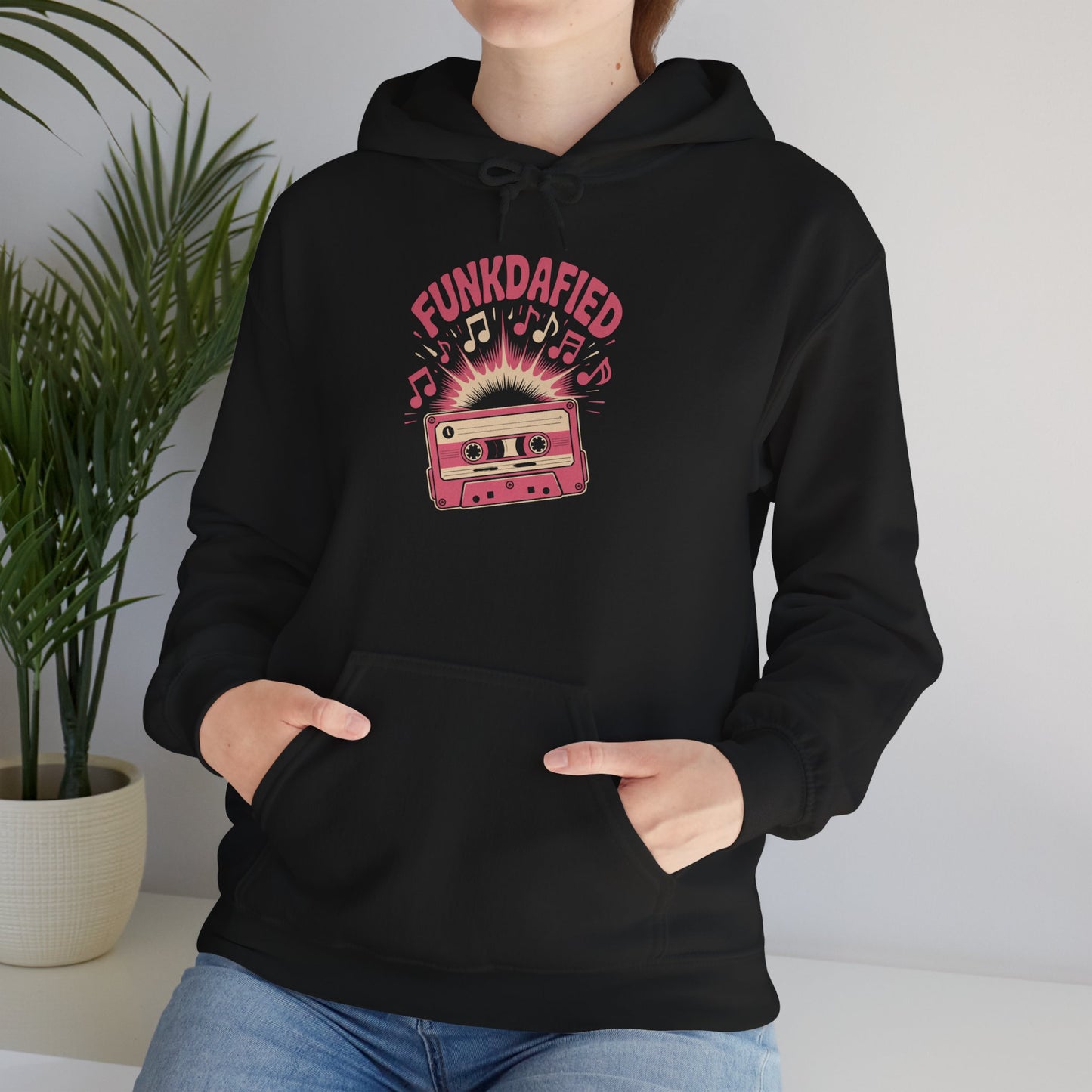 Funkdafied Hoodie with Retro Vibe, Unisex Sweatshirt for Music Lovers, Perfect for Gifting, Cozy Casual Wear, Fun for Festivals