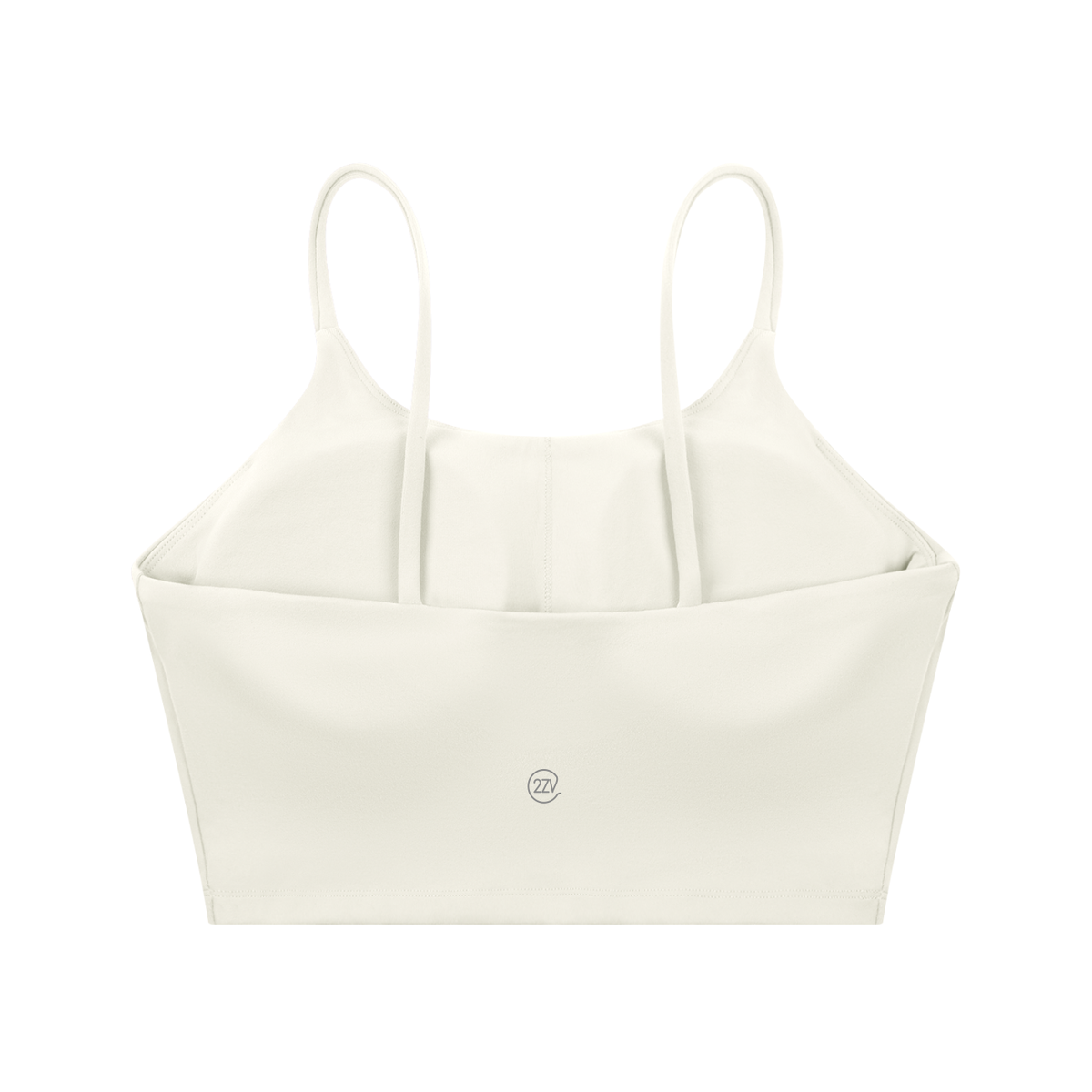 Tandem Spaghetti Strap Sports Bra in White, women's activewear