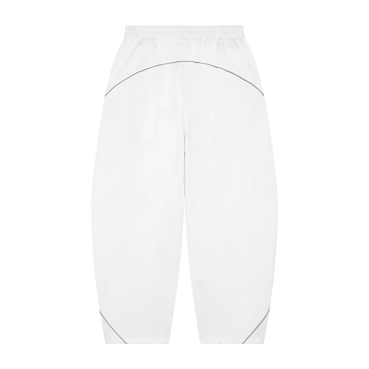 Essential Piping Barrel Leg Sweatpants, unisex streetwear, view 3