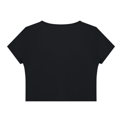Stride Square-Neck Crop Tee, women's activewear, view 2