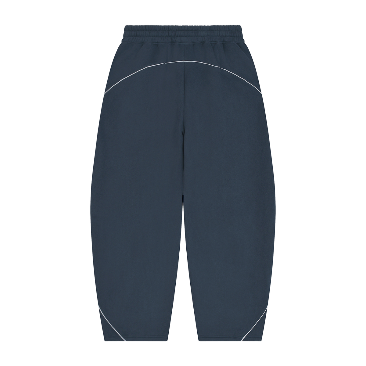 Essential Piping Barrel Leg Sweatpants, unisex streetwear, view 4