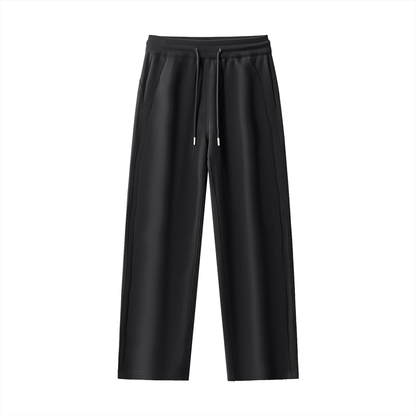 Strong Women Set Straight-Leg Sweatpants in Black, women's streetwear