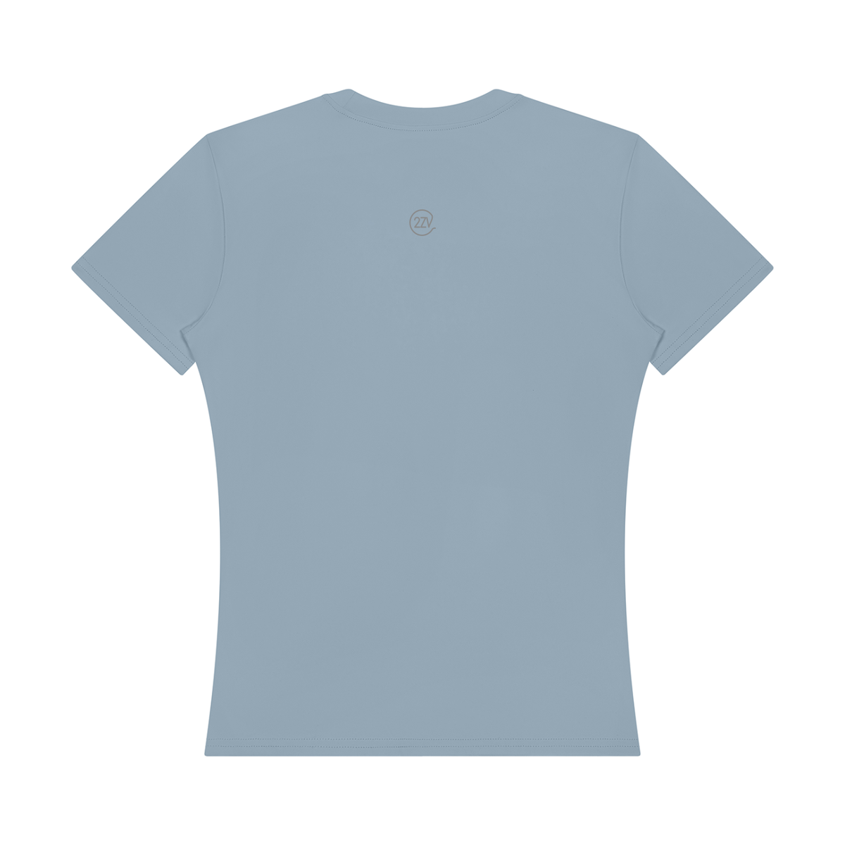 Stride Fitted Training Tee in Gray Blue, women's activewear